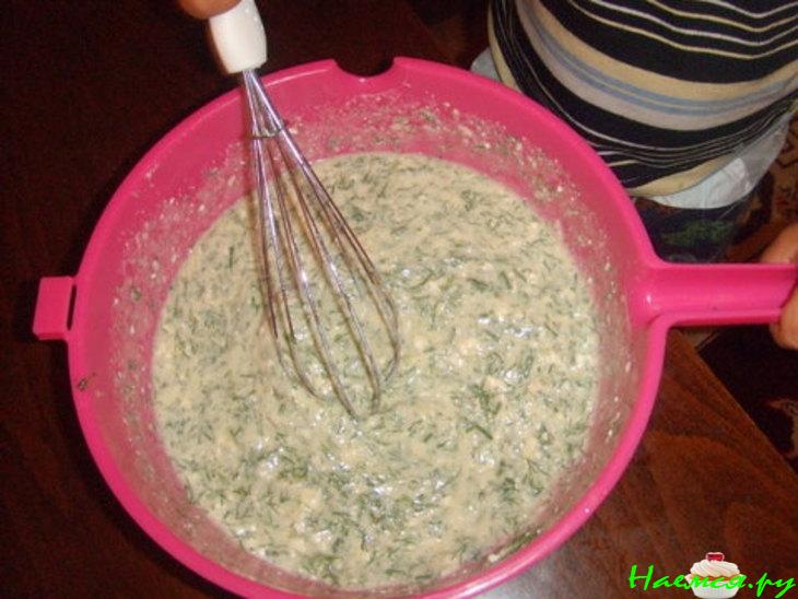 Сырный кекс с укропом