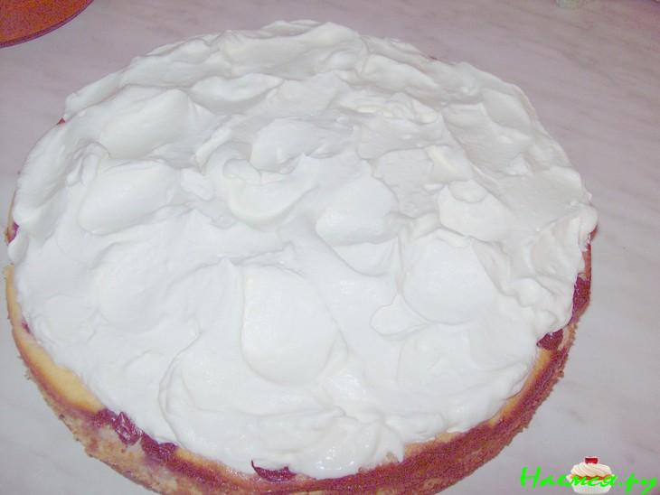 Творожно-вишнёвый пирог