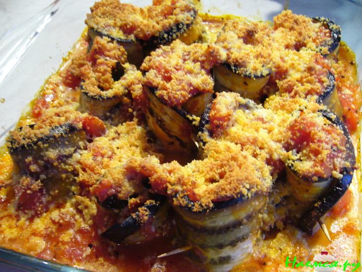 Melanzane alla parmigiana (баклажановые рулетики с моцареллой) Melanzane alla parmigiana (баклажановые рулетики с моцареллой)