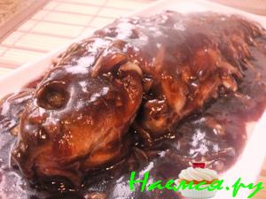 Кисло-сладкий карп - почти "Черная хризантема"