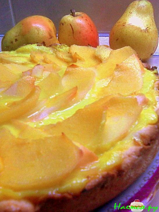 Пирог с заварным кремом, айвой и грушей для тех, кому не хватает «солнца»
