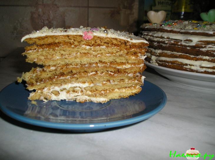 Торт Медовый с вкусным кремом