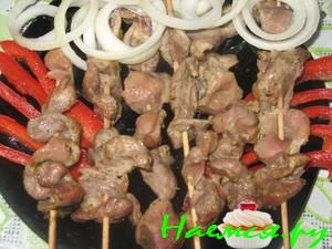 Шашлык из куриных желудков в банке