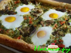 Пирог фермерский "Яичница с сыром"