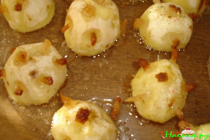 "Ёжики" из картофеля