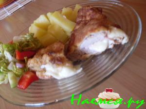 Cordon blue с моцареллой и ветчиной Serrano