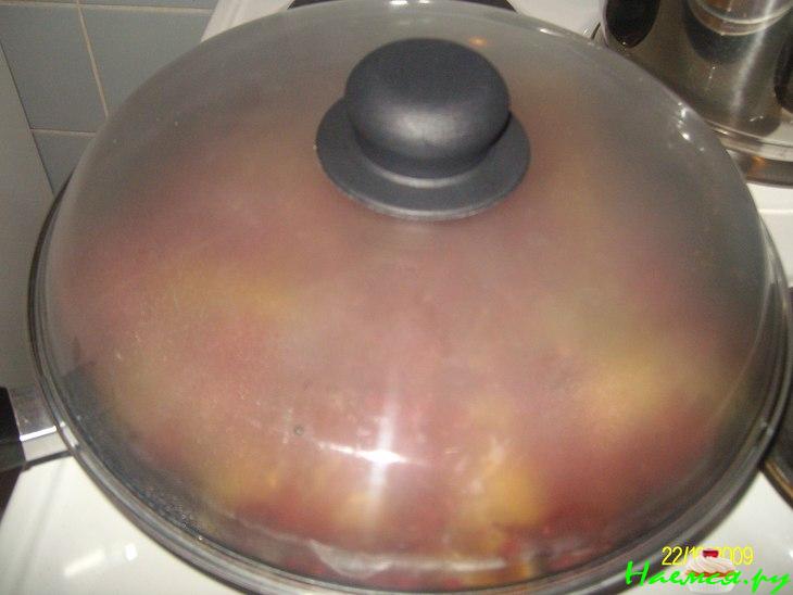 Копченая рыба с гранатом