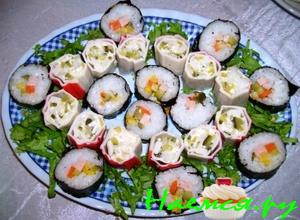 Ким-пап + рулетики