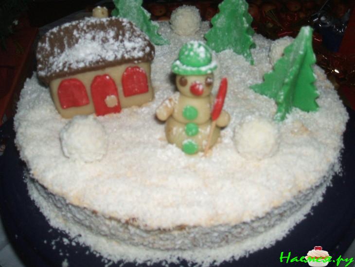 Торт Новогодний бисквитный Торт Новогодний бисквитный