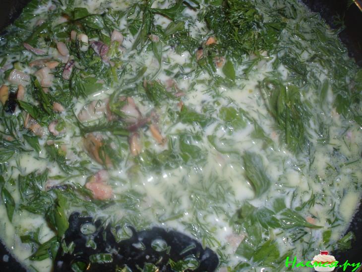 Морской коктейль с пармезаном