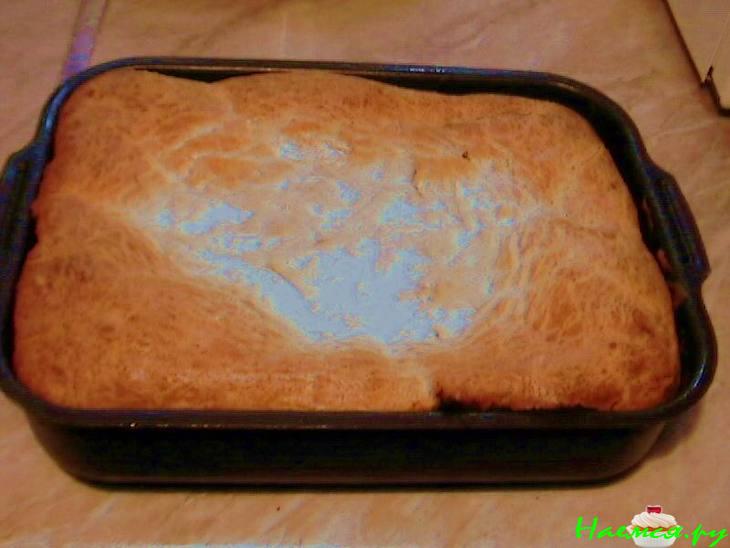 Рыбный пирог-запеканка (из консервы)