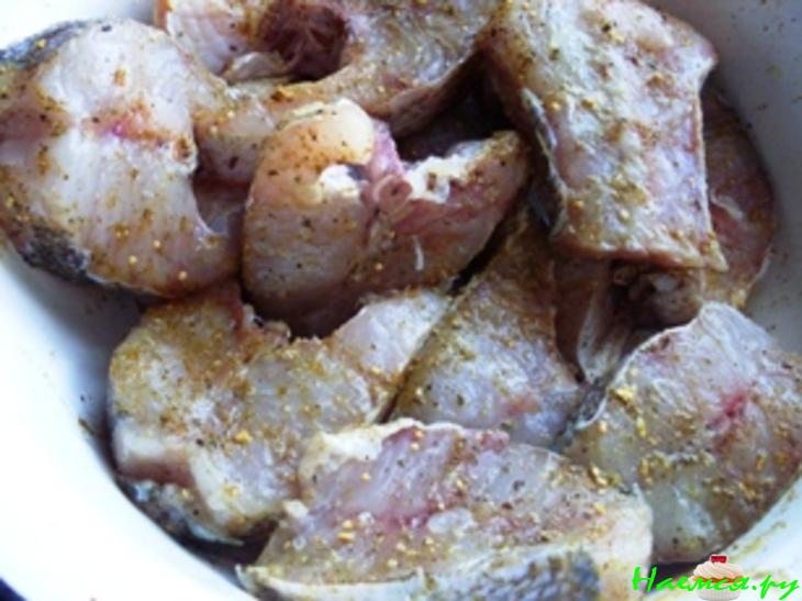 Судак под грибной шубой, с сырной сеточкой Судак под грибной шубой, с сырной сеточкой