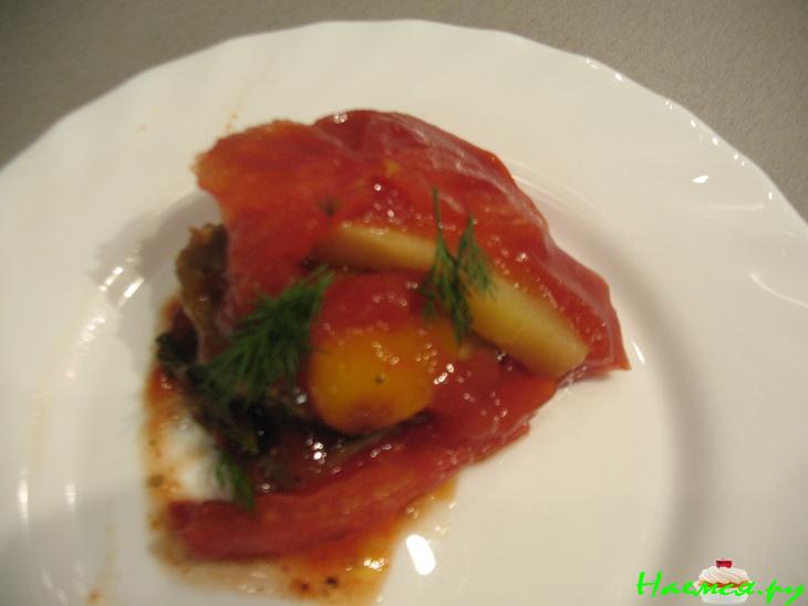 Овощи в томатном желе