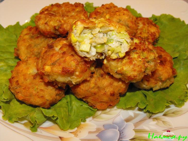 Фрикадельки из баклажанов и кабачков