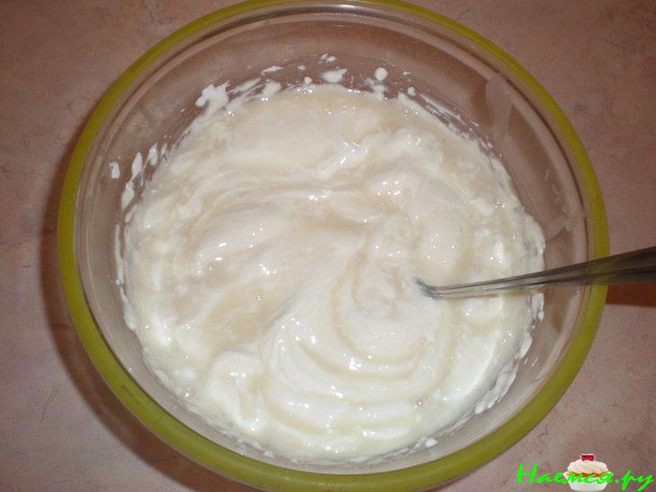 Творожный десерт с бананом Творожный десерт с бананом