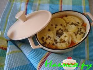 Рыба в горшочках