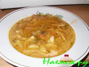 Щи с курой