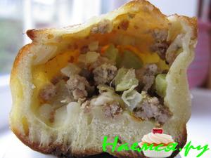 Пирожки на кефире с сочной начинкой Пирожки на кефире с сочной начинкой