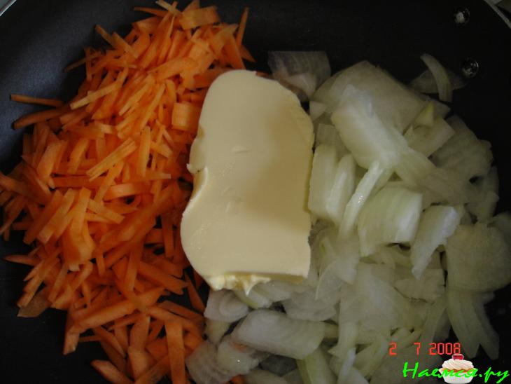 Рассольник с кальмаровыми фрикадельками Рассольник с кальмаровыми фрикадельками