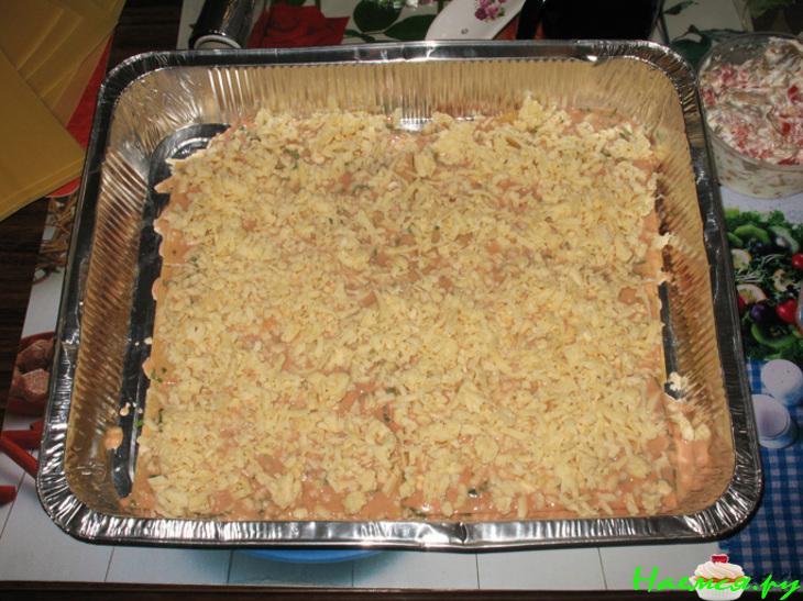 Лазанья овощная с грибами