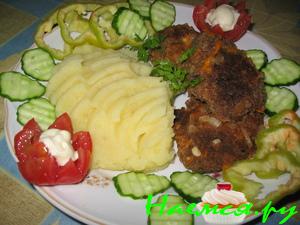 Грибные котлеты (шампиньоны)