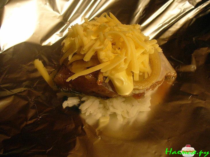 Кефаль в фольге