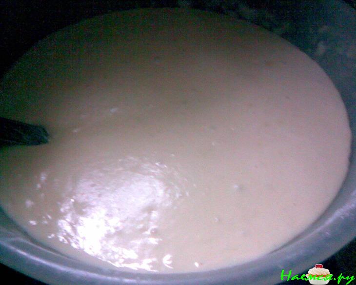 Необычный дрожжевой пирог-перевертыш (постный) с яблоками