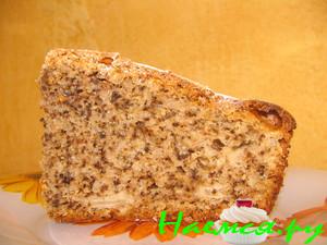 Пирог с орехами и яблоками