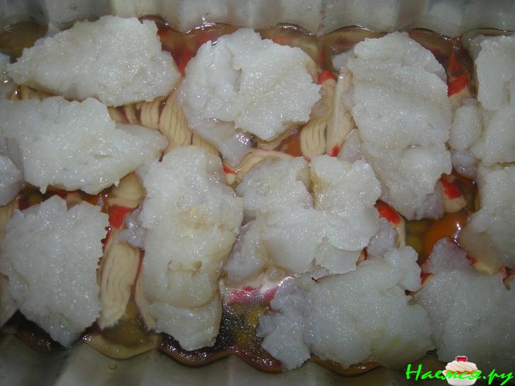Рыбное заливное с томатным соком