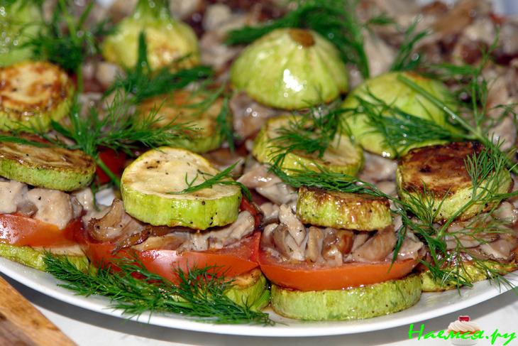 Башенки из кабачков