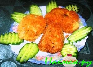 Котлеты рыбные по-киевски Котлеты рыбные по-киевски