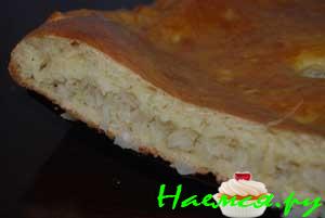 Пирог дрожжевой с капустой