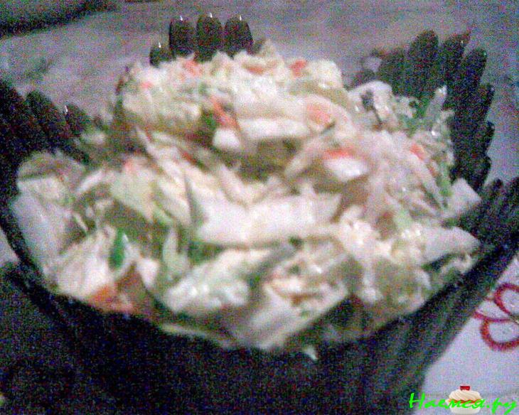 Нежный салат с черной редькой