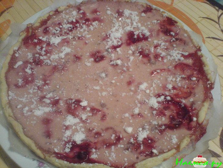 Клубнично-песочный тарт