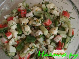 Салатик с французской горчицей