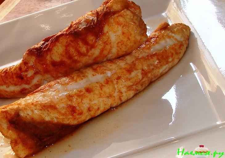 Филе Морского чёрта с соусом 