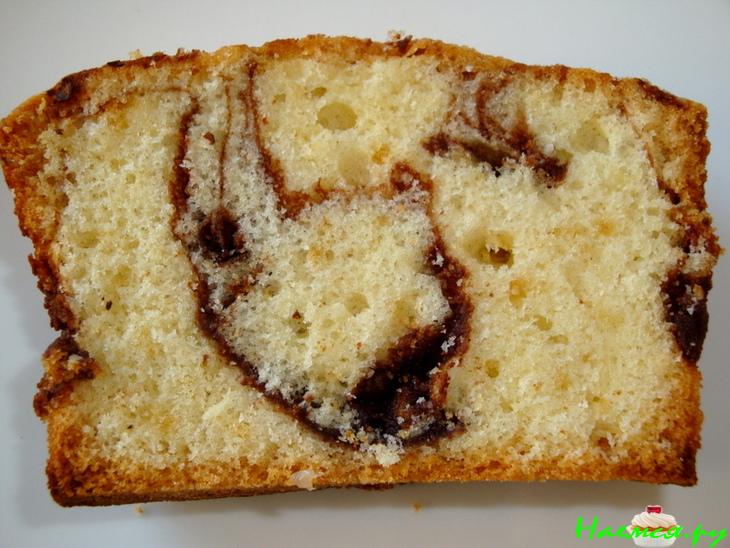 Вкусный кекс-пирог и шоколадная помадка