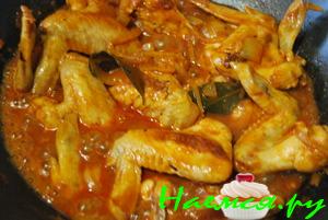 Куриные крылышки а-ля Чахохбили