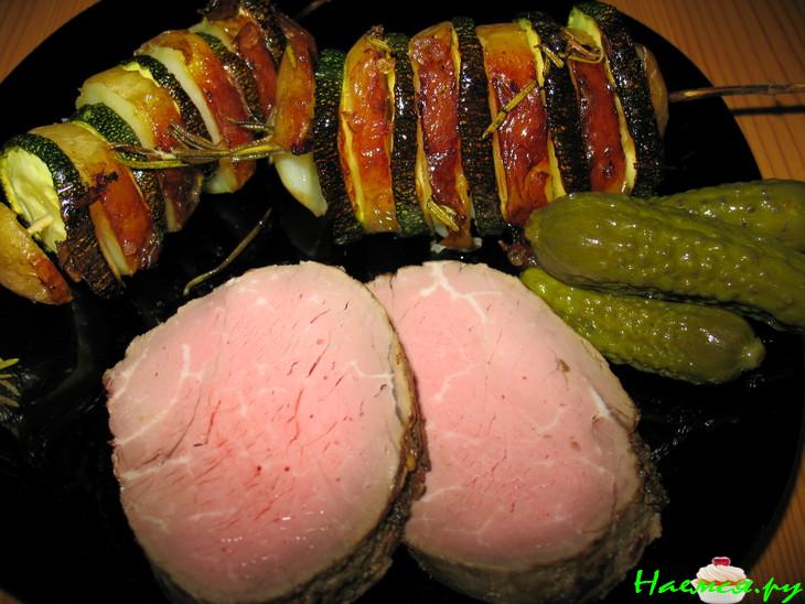 "Полосатики" из картошки и цуккини