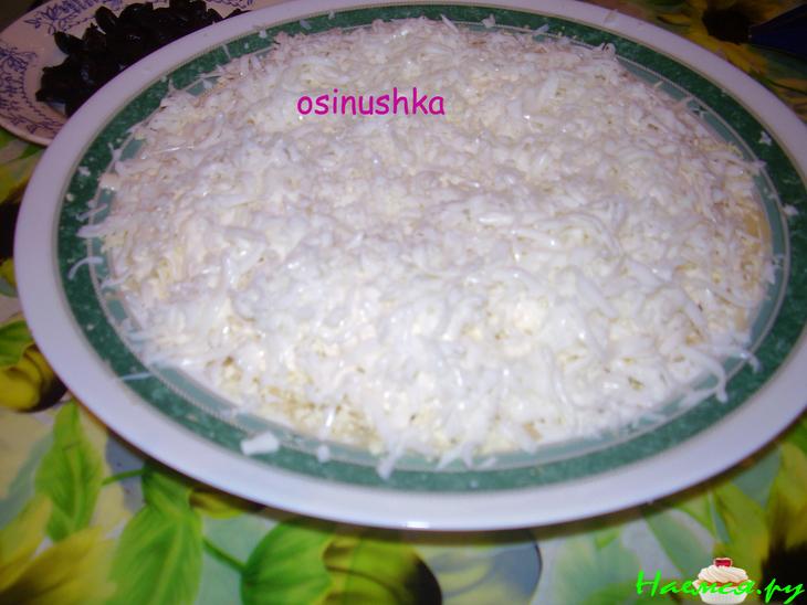 Салат "Березка" с копченым окорочком