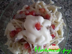 Салат "Февраль" с говядиной и редькой