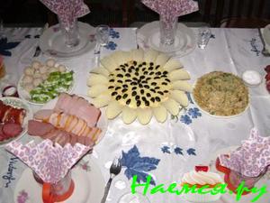 Салат "Подсолнух" с тунцом