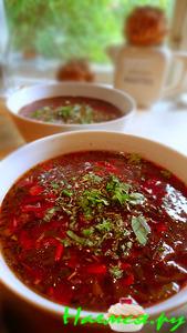 Летние радости 4 : Борщ со шкварками и грибами