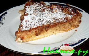 Пирог из теста Фило с йогуртно-ореховой начинкой