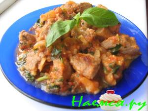 Чашушули - тушеное мясо