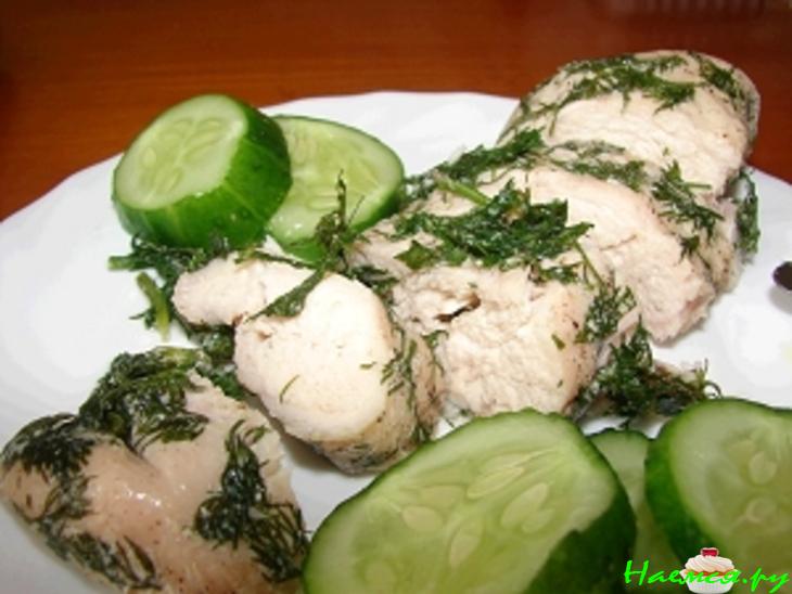 Куриное филе, приготовленное в "вакууме"