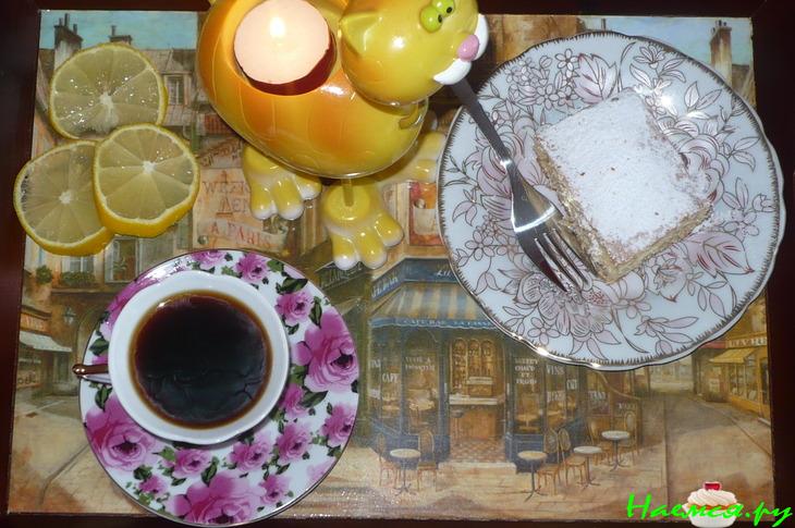 Медовый пирог с орехами