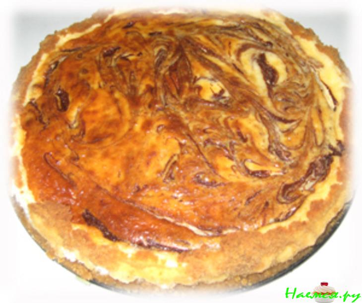 Шоколадно-ванильный чизкейк Шоколадно-ванильный чизкейк