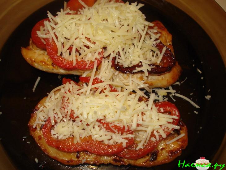 Куриное филе в чесночной карамели