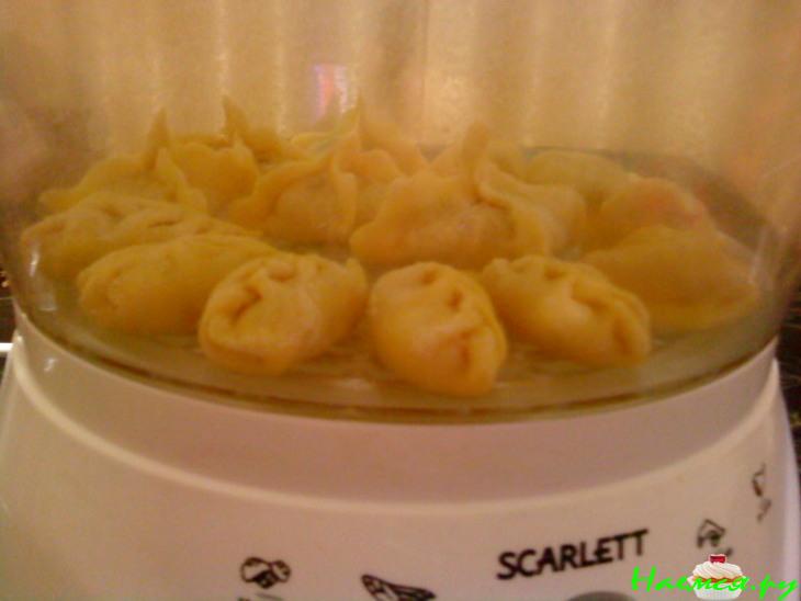 Пельмешки рыбные на пару (вариант)